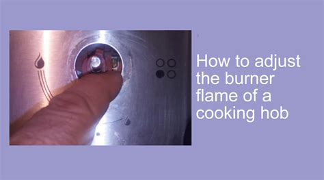 frigidaire gas oven flame adjustment